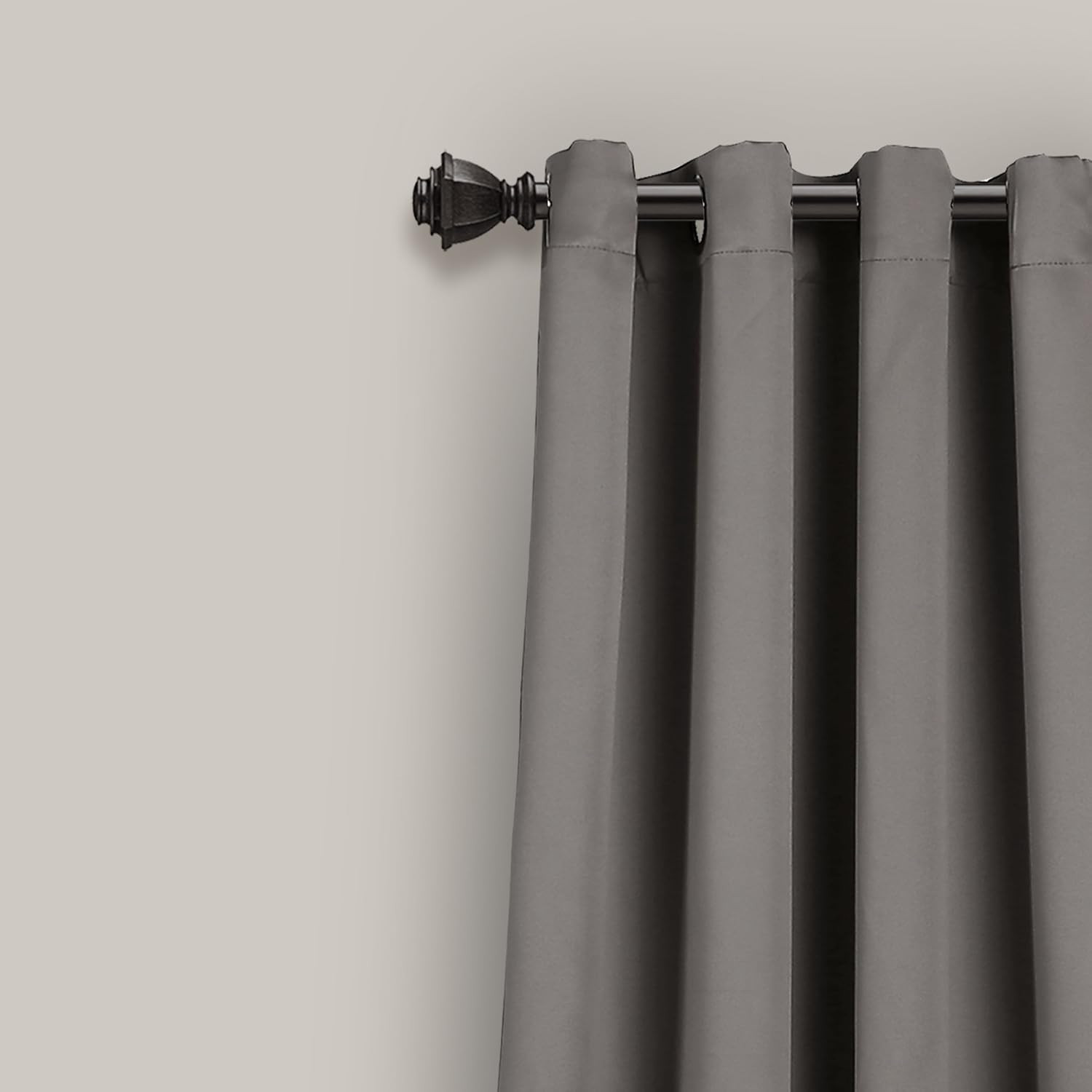 Insulated Grommet Blackout Window Curtain Panels, Pair, 52″ W X 84″ L, Dark Gray