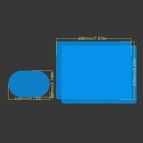 4 Pieces Car Side Mirror Rain Guard, Anti Fog Waterproof Nano Film for
