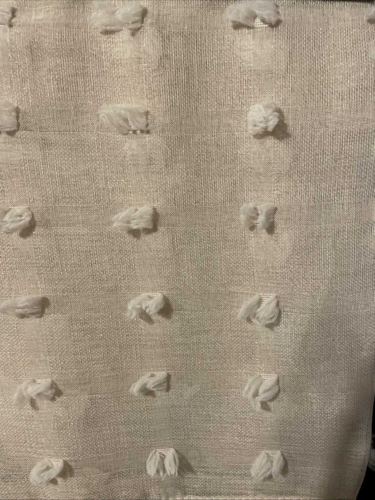 New Popular Home Window Fashion “Puff Dots” drapery panel pair Six Grommets