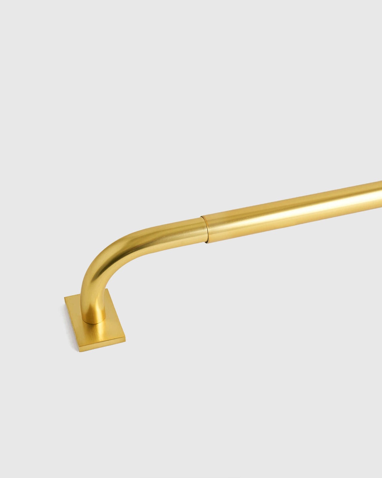 Quince Brass Room Darkening Curtain Rod 60 to 108 inch