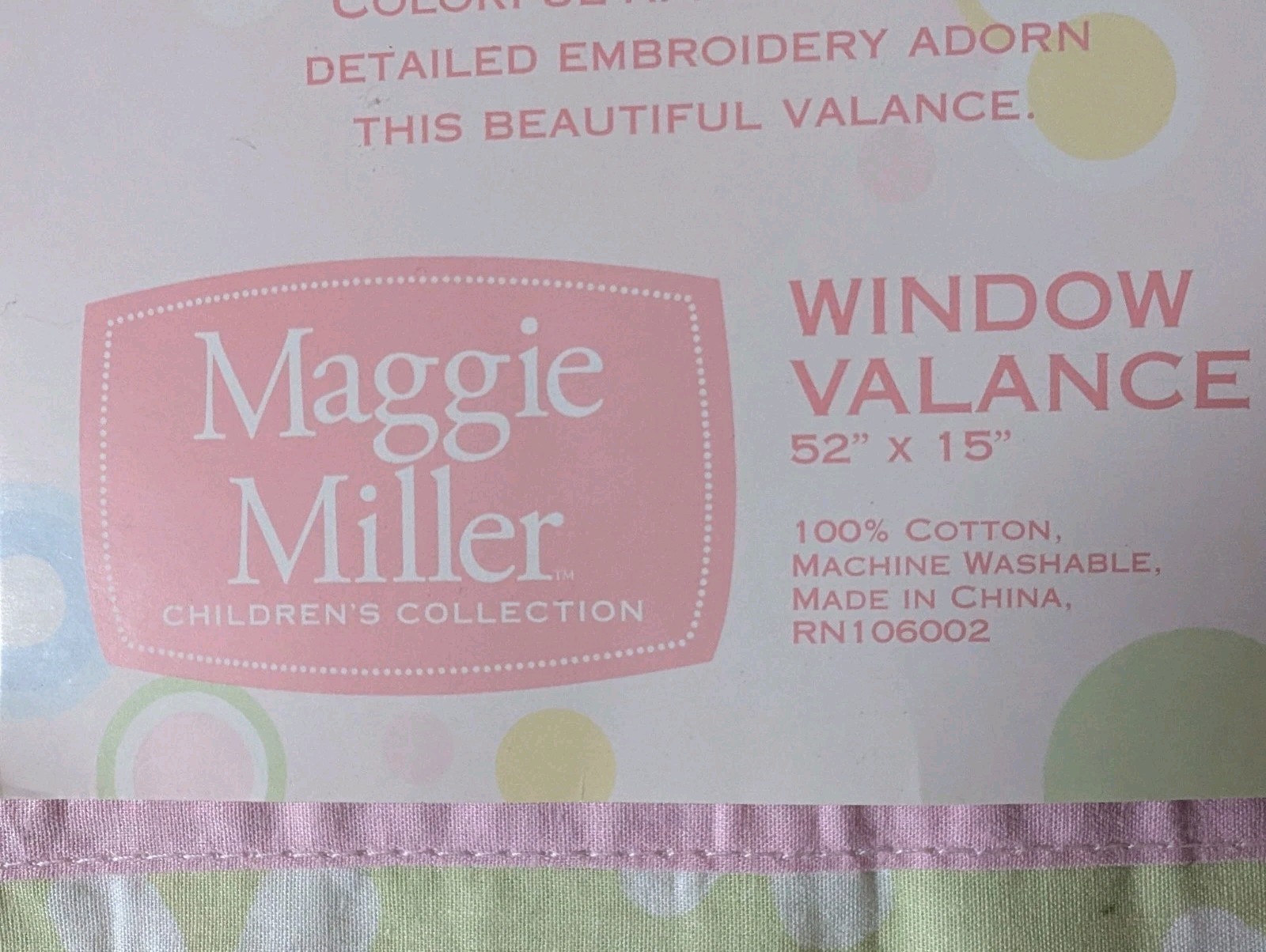 Window Wallace For Baby Kids Girls Room Pink Lime Curtain Decoration For Window