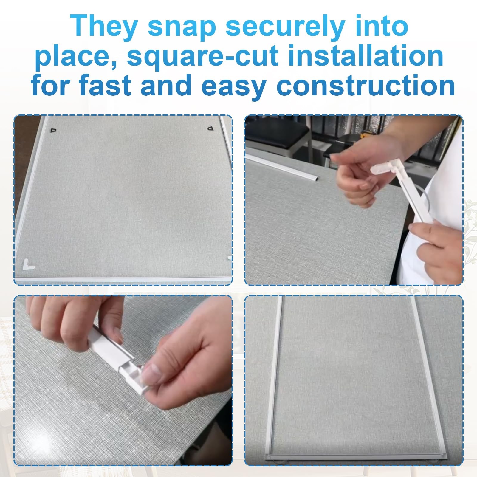 Screen Frame Corner Replacement 5/16 in x 3/4 in. x in., White