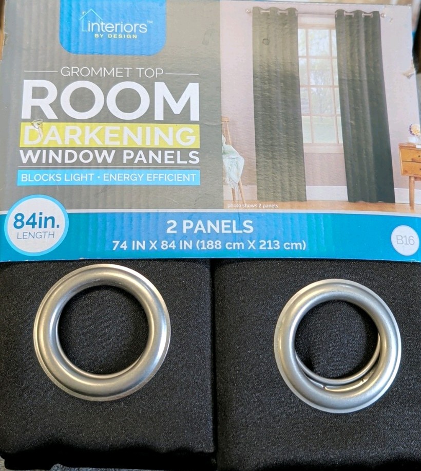 Interiors By Design Room Darkening Window Panels 84″ Length