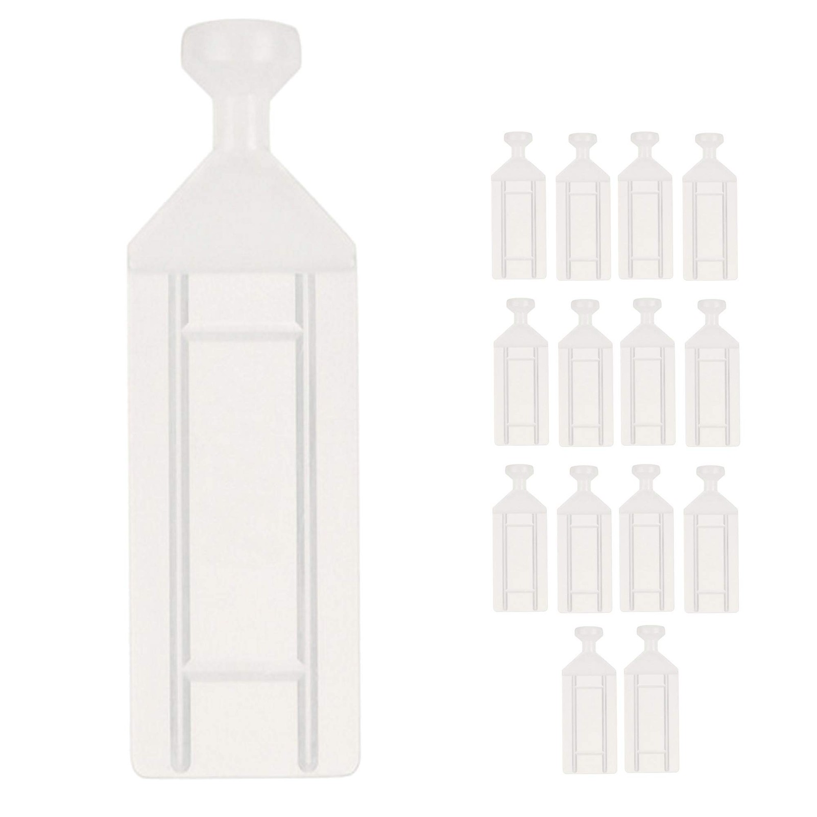 Natural Nylon Sew In Tailslides Tail Slides Curtain Carriers Tracks 14 PCS