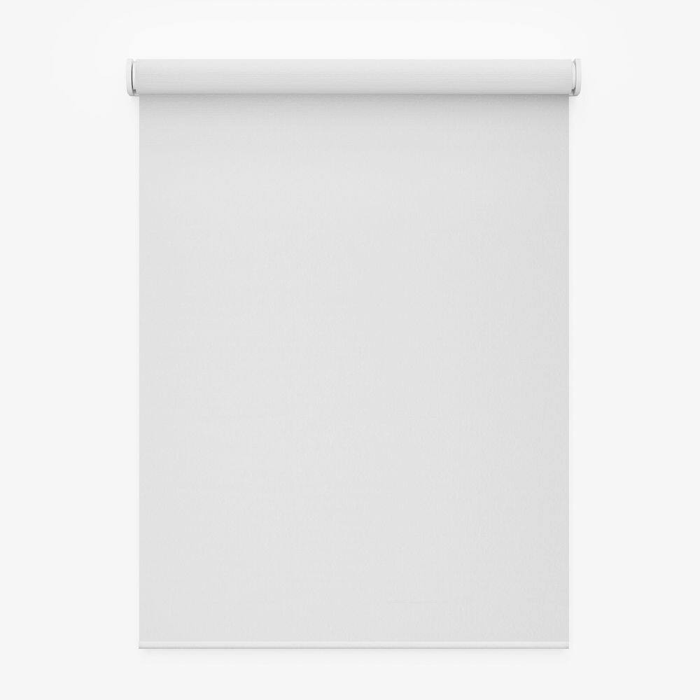 Smart Shade Motorized Window Blind, White Trim, Blackout White Fabric, 38 In. W