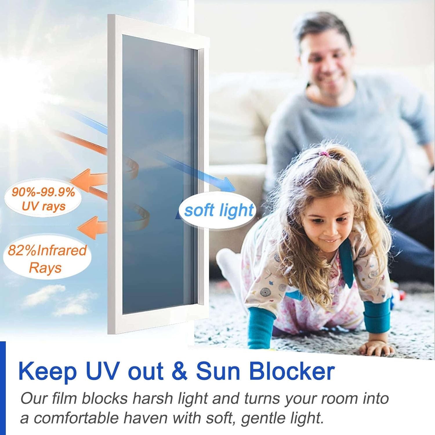 One Way Privacy Window Film Reflective Solar Control Window Film Heat Control…
