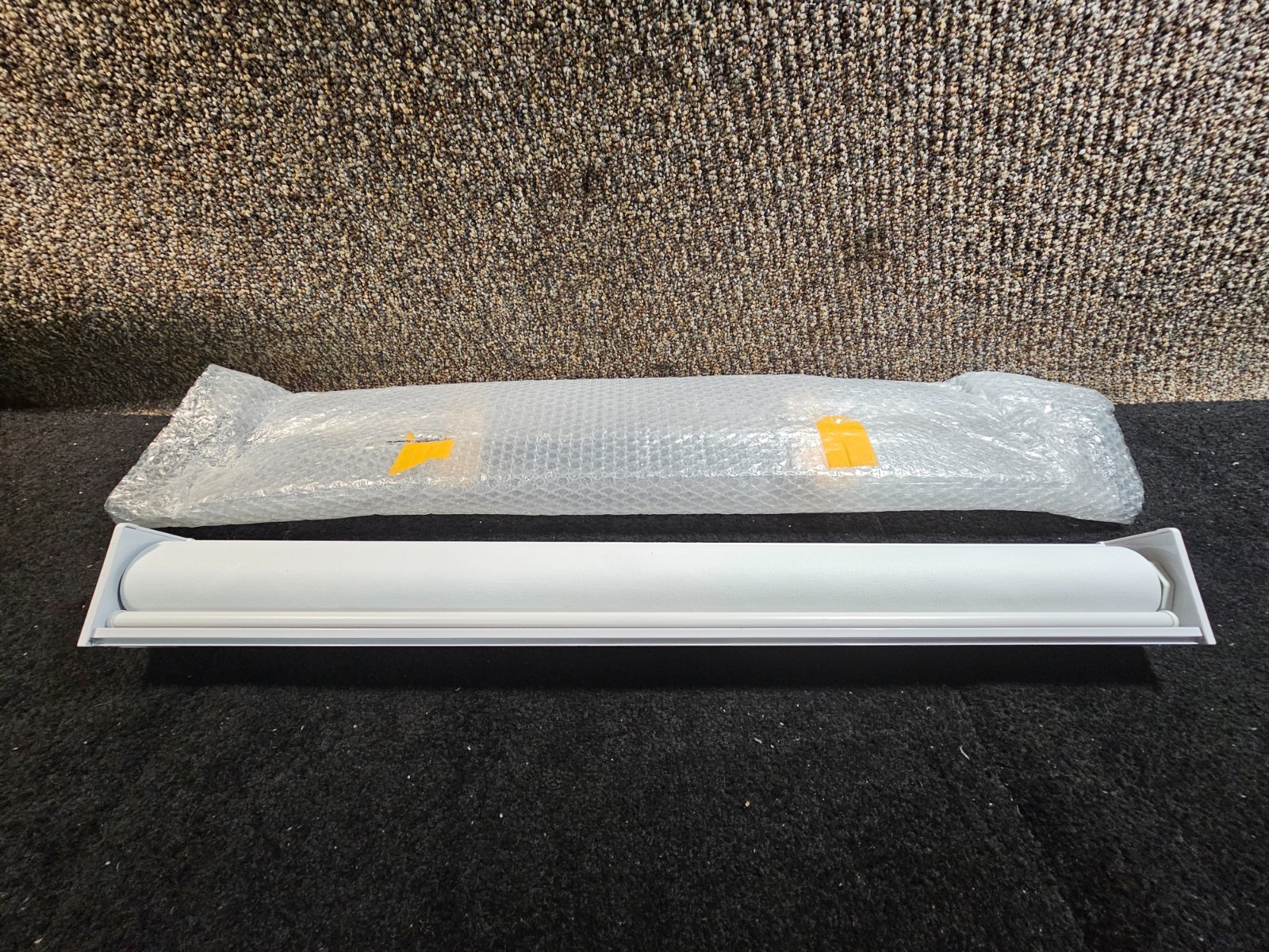 Window Roller Shade, White 30 5/8 x 70 1/2″ For Media Room C25075567-26-1