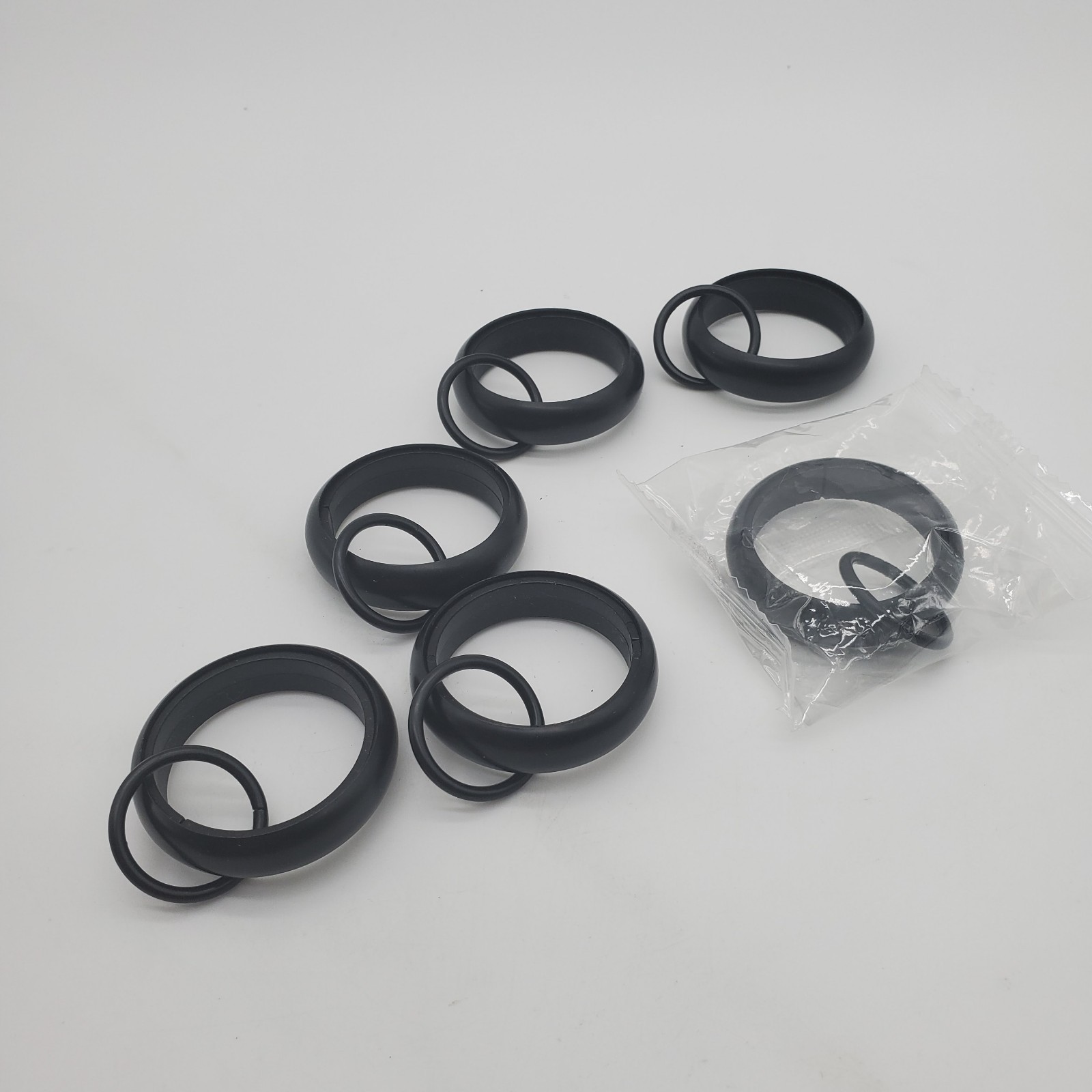 Quiet-Glide Curtain Round Rings Small .75 Antique Bronze Set/6