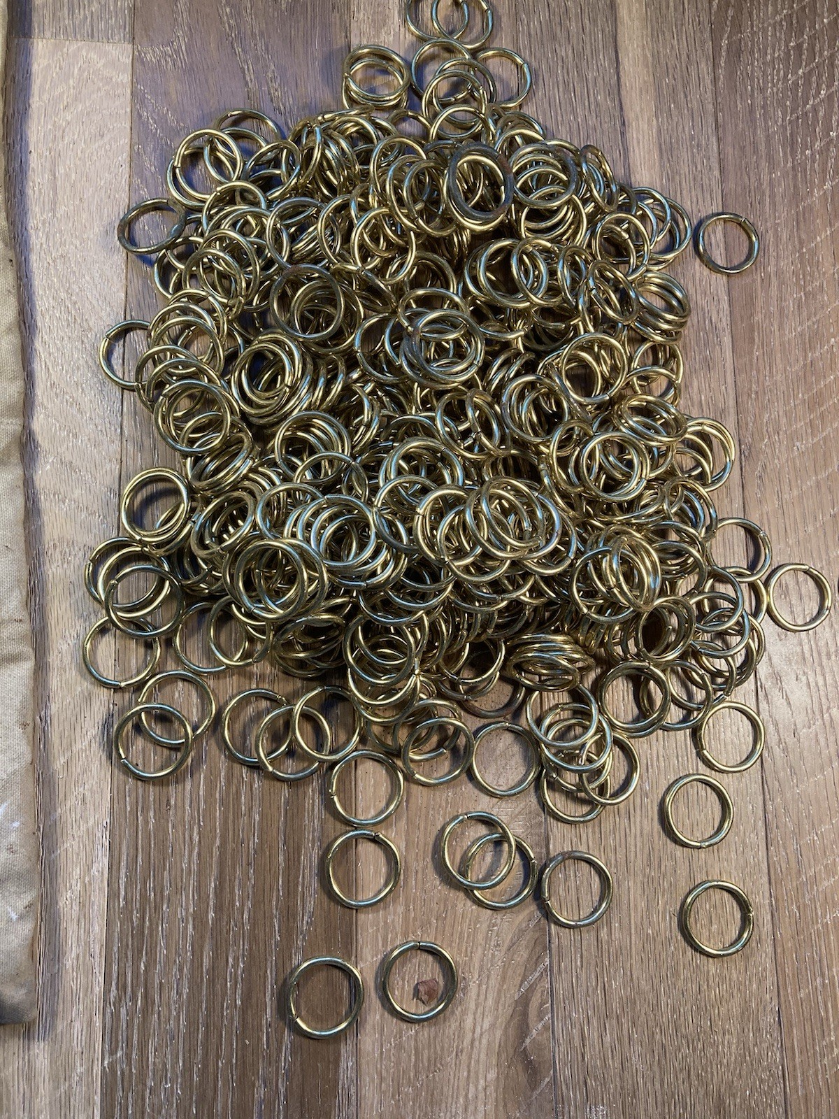 Vintage Solid Brass Curtain Rings 1.25″ Outer Diameter Drapery Hardware Lot