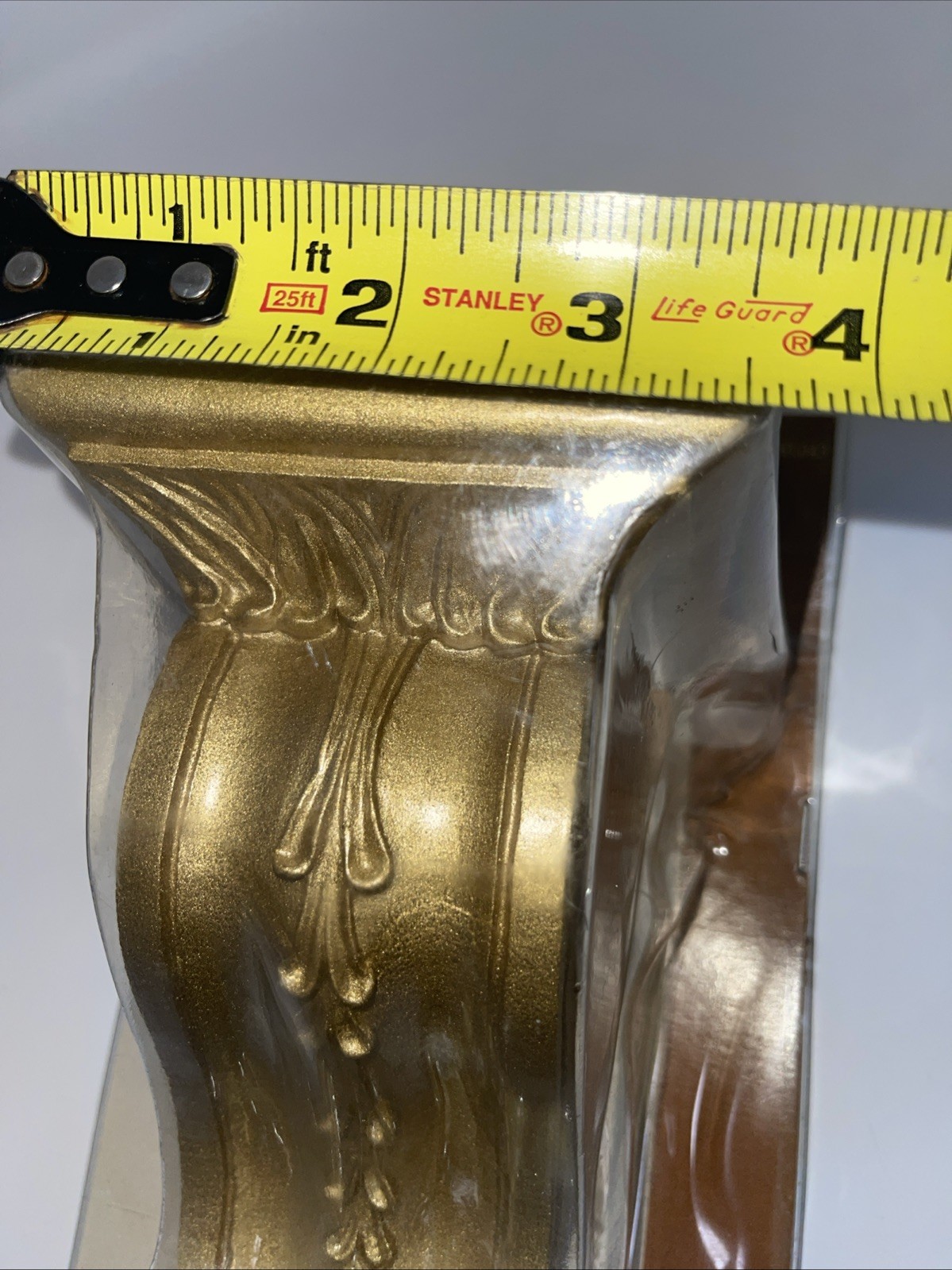 Set 2 kirsch gold Elegant Ornate decorative sconce Rod Holder 8×3.5in Approx New