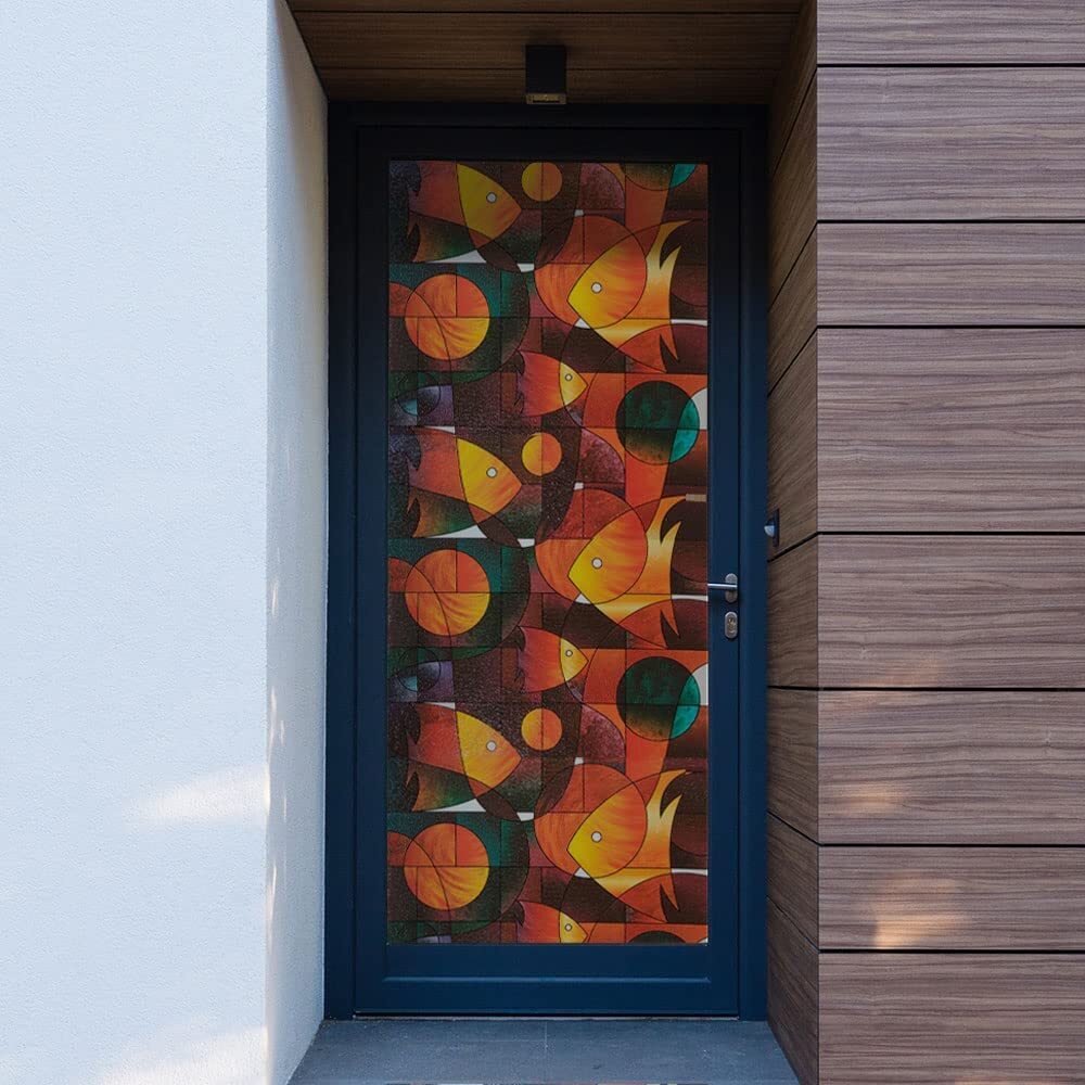 BDF 3FSH Window Film Fish Stained Glass