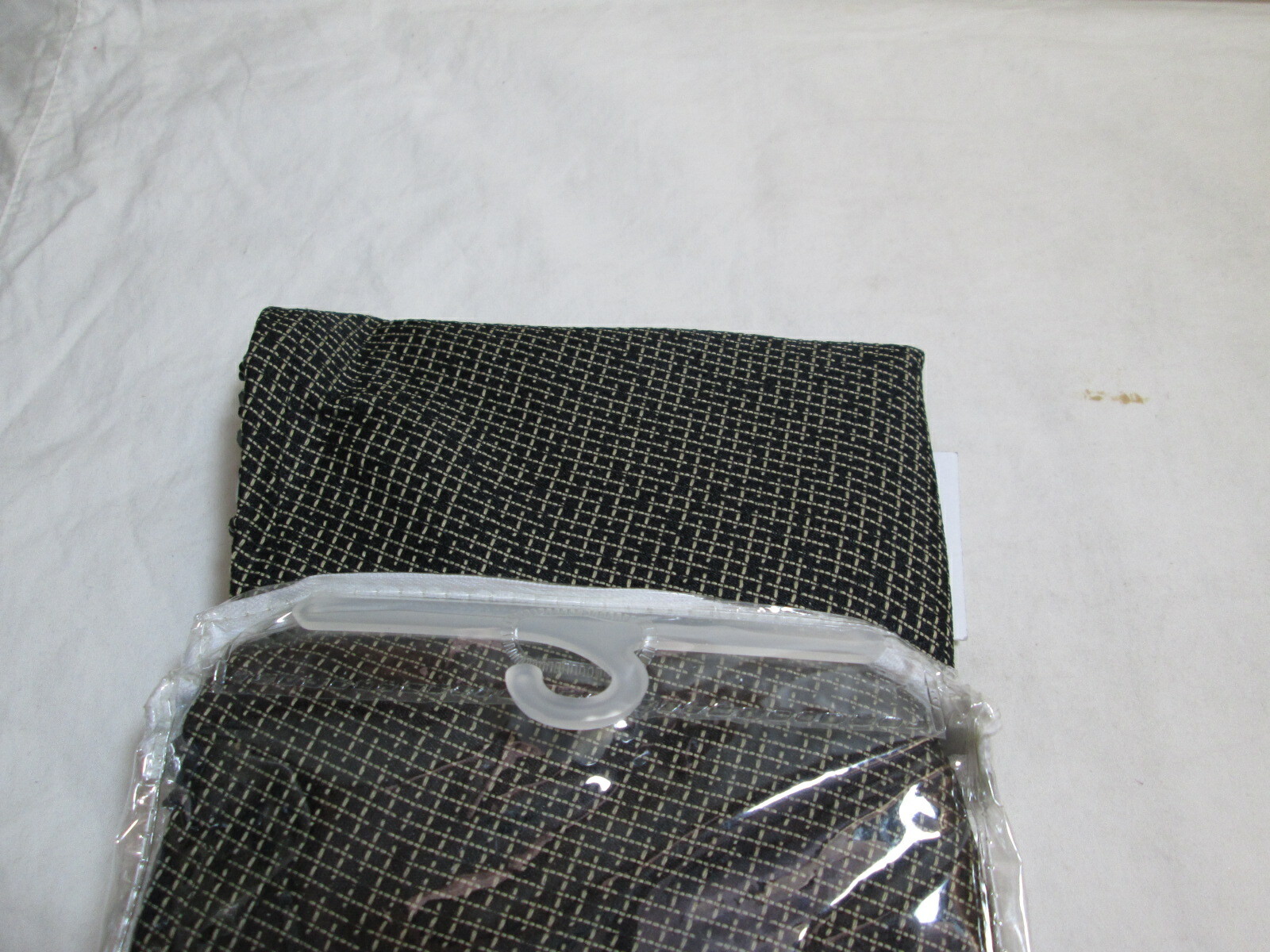 New Essential Home Sheers Beaded Waterfall Valance 64″x36″ ~ Tulsa Black New