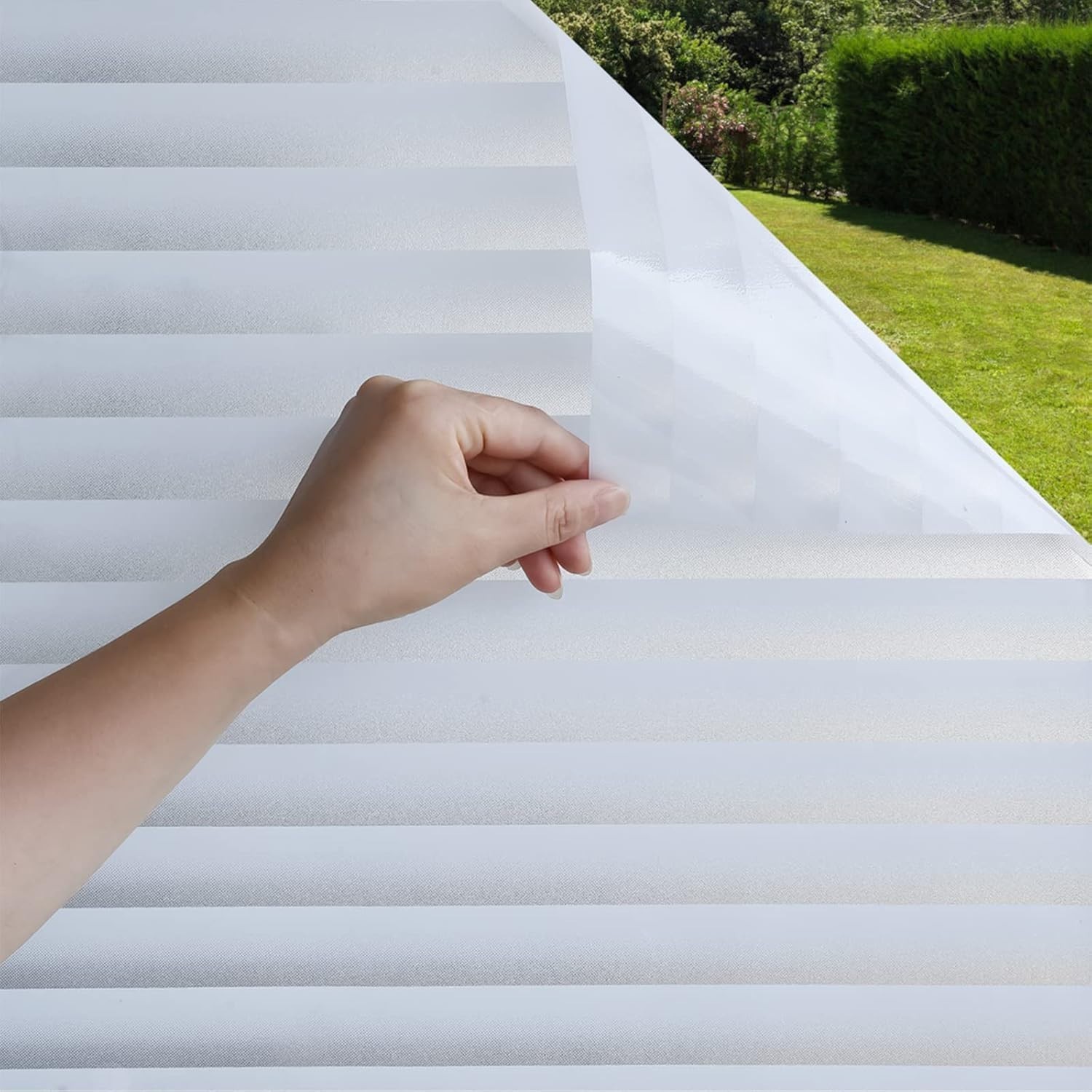 17.7×78.7″ Static Cling Window Film – Stylish UV Blocking Privacy Solution