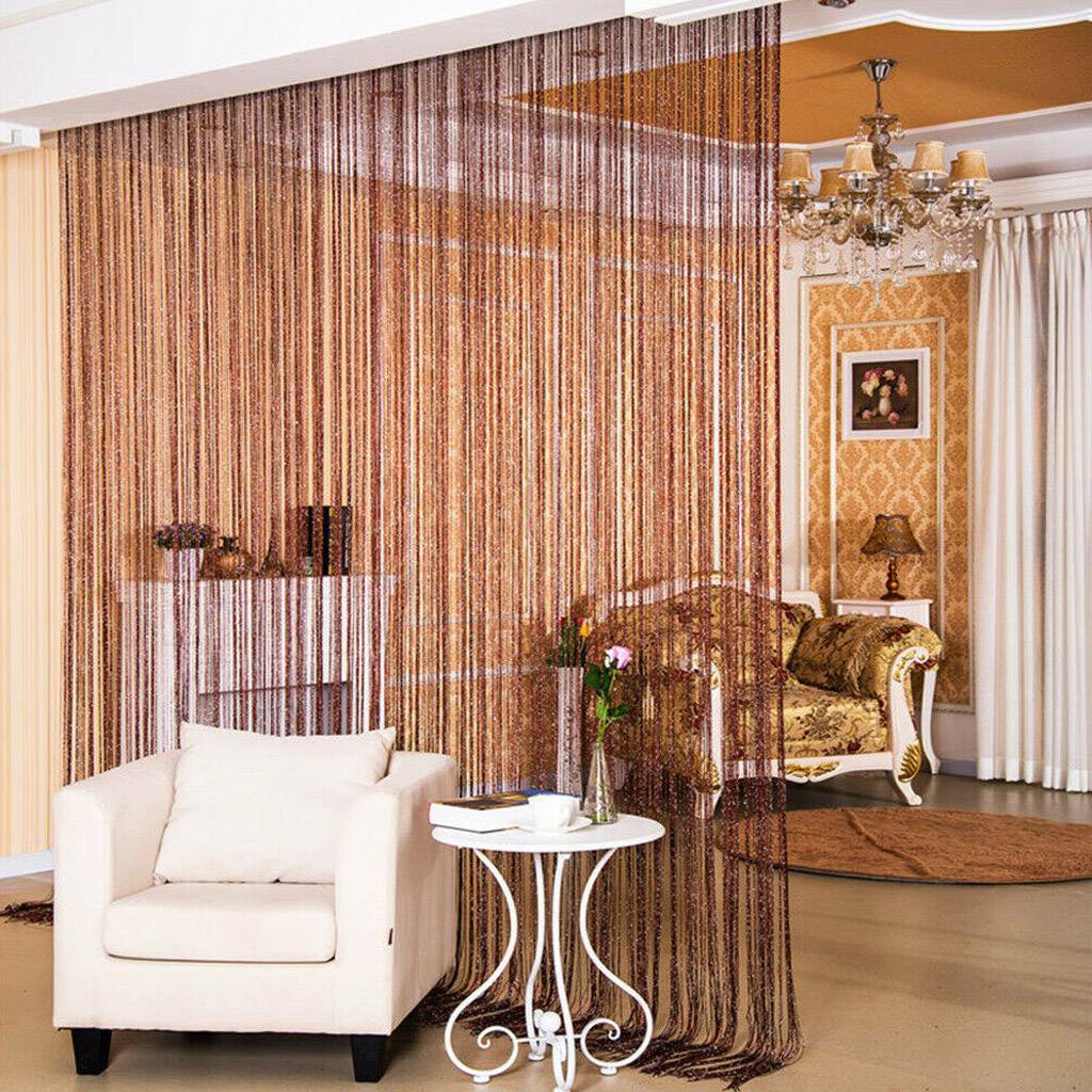 Door String Curtain Room Divider Panel Window Tassel Fringe Beads Fly Screen