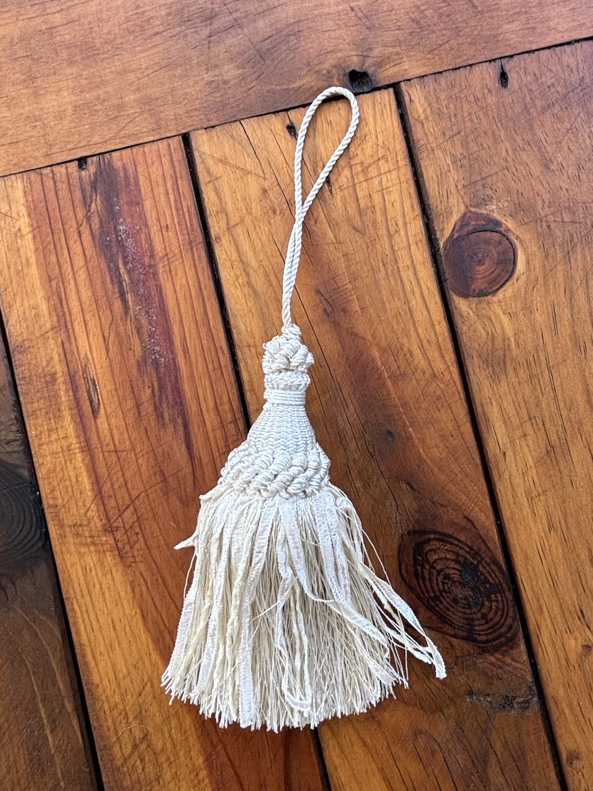 Ivory 5″ Tassel Curtain Tie Back