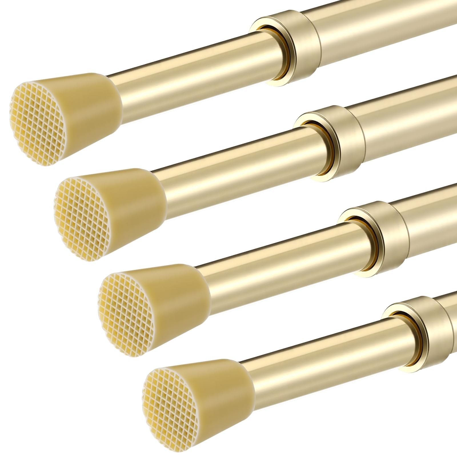 4 Pack Regular Duty Lightweight Tension Rod 7/16″ Diameter Cafe Curtain Tensi…