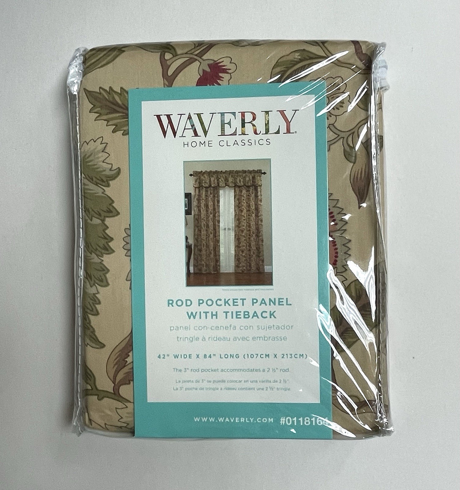 2 Waverly Imperial Dress Window Panels Tie Back Antique Floral Curtains 42”x84”