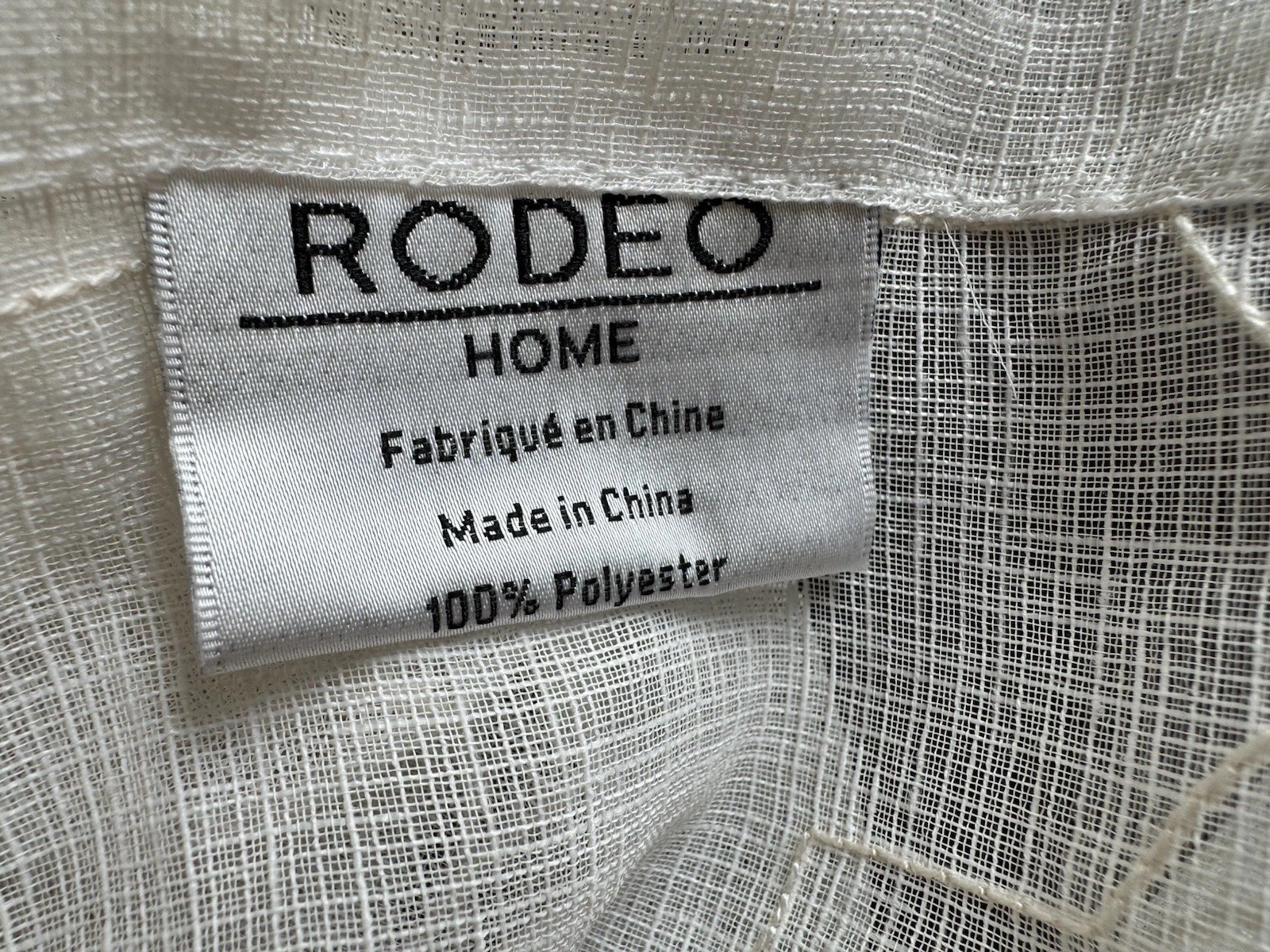 Rodeo Home – 2 Ivory Embroidered Moroccan Trellis Sheer Curtain Panels 54×96