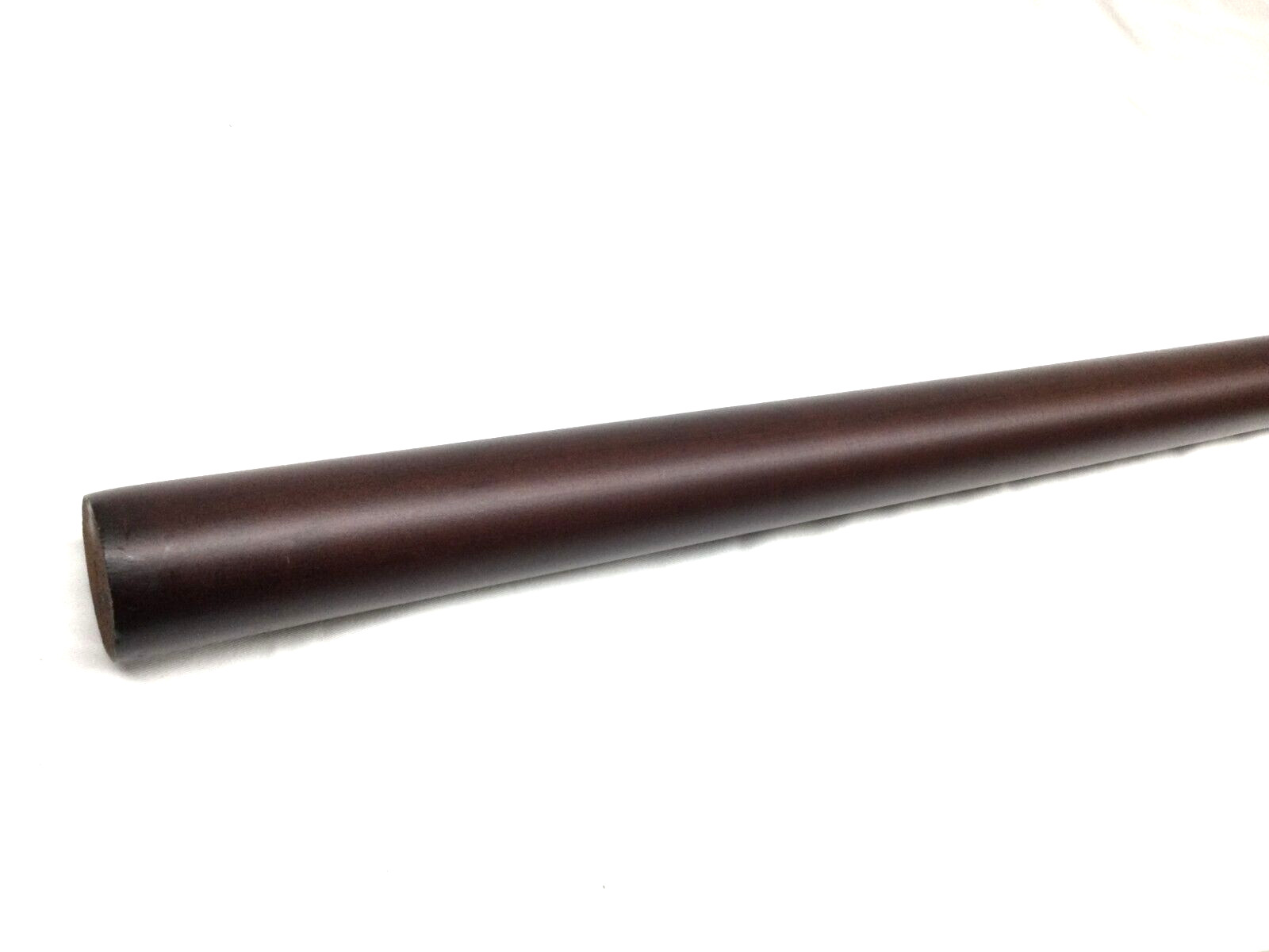 SOLD BY THE FOOT – 2” Wooden Pole curtain drapery – 2” Rod – Mahogany