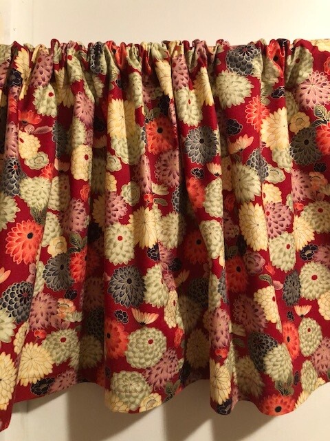 Handmade Oriental Valance, 41 X 15 INCHES