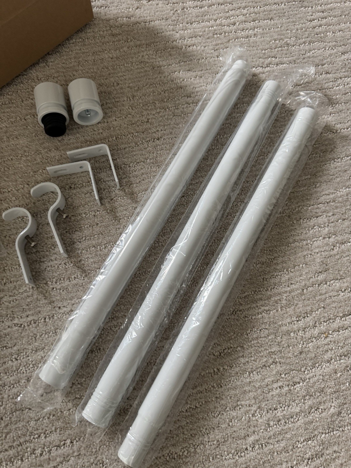 Byondeth Curtain Rods for Windows 16 to 88 Inches Adjustable Length 1 Inch