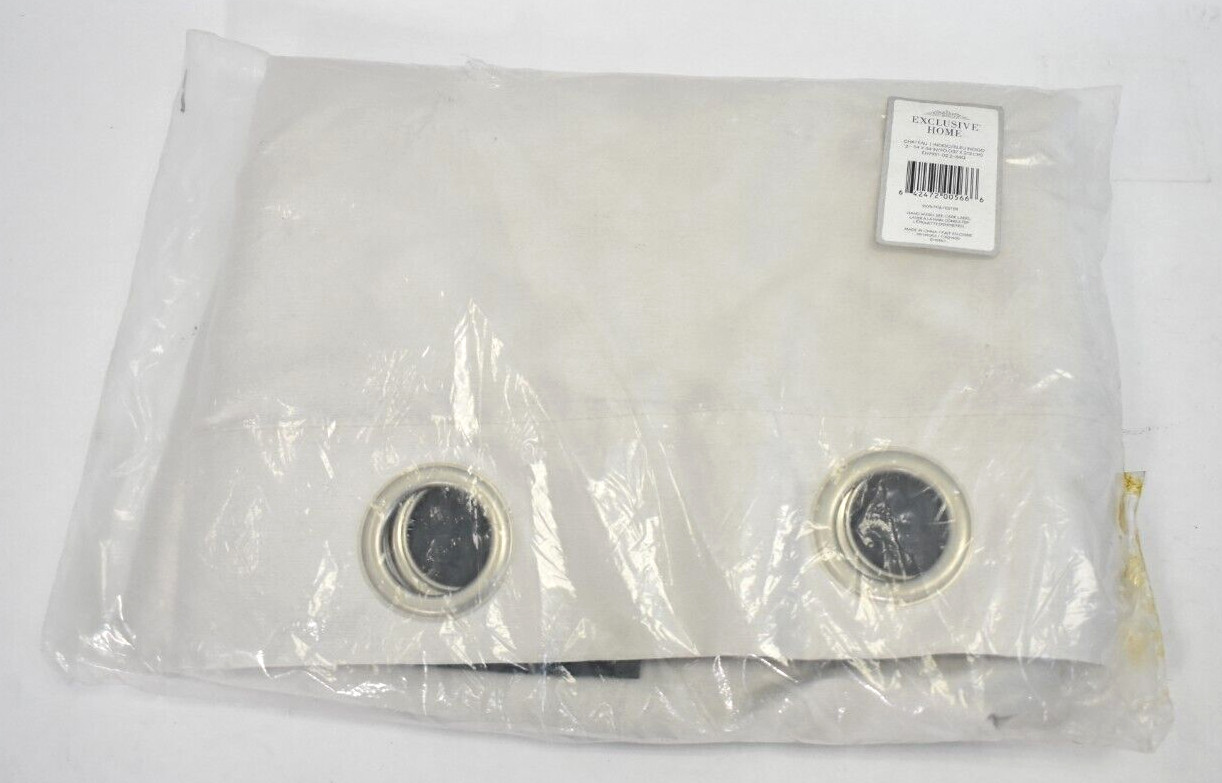 Exclusive Home Chateau Indigo/Blue Light Filtering Grommet Top Curtain Panels
