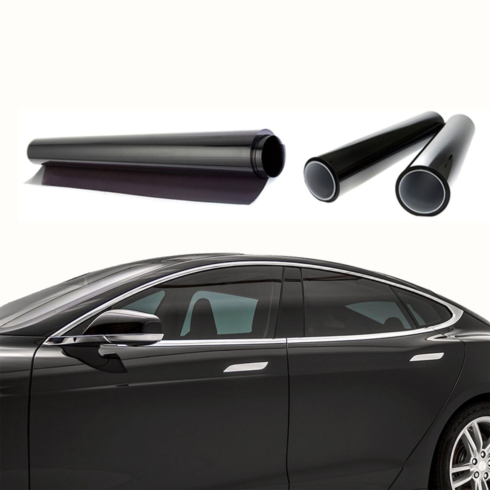 Car Window Tint Film – 5% 20% 35% 50% VLT, UV Heat Block, Scratch Resistant