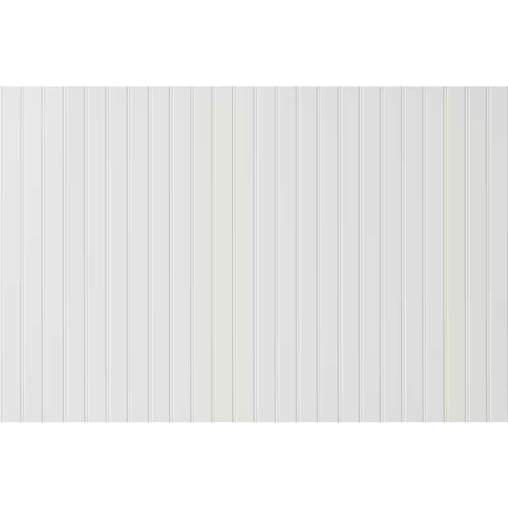 3/16 In. X 32 In. X 48 In. White True Bead Wainscot Panel