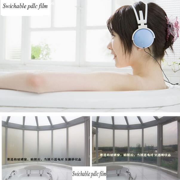 6in x 12in White to Opaque PDLC Smart Switchable Glass Film Electrochromic Vinyl