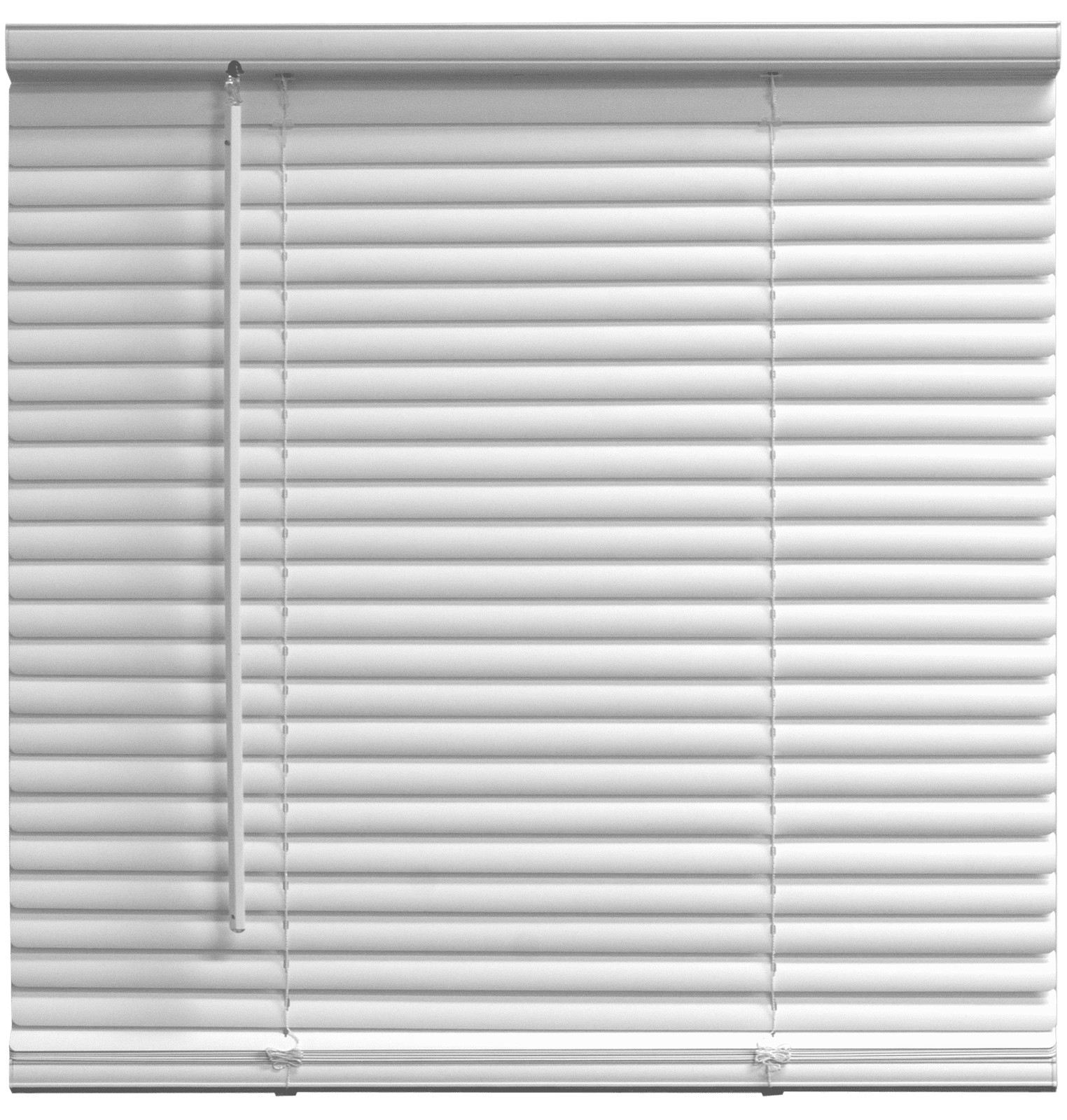 Cordless Room Darkening Vinyl Mini Blinds, Horizontal Slats, White, 34 Inch