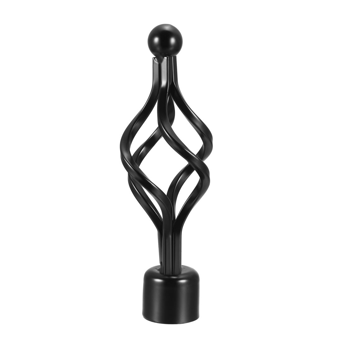 Pinnacles rod curtains iron cap end for 28mm black 160mmx56mm