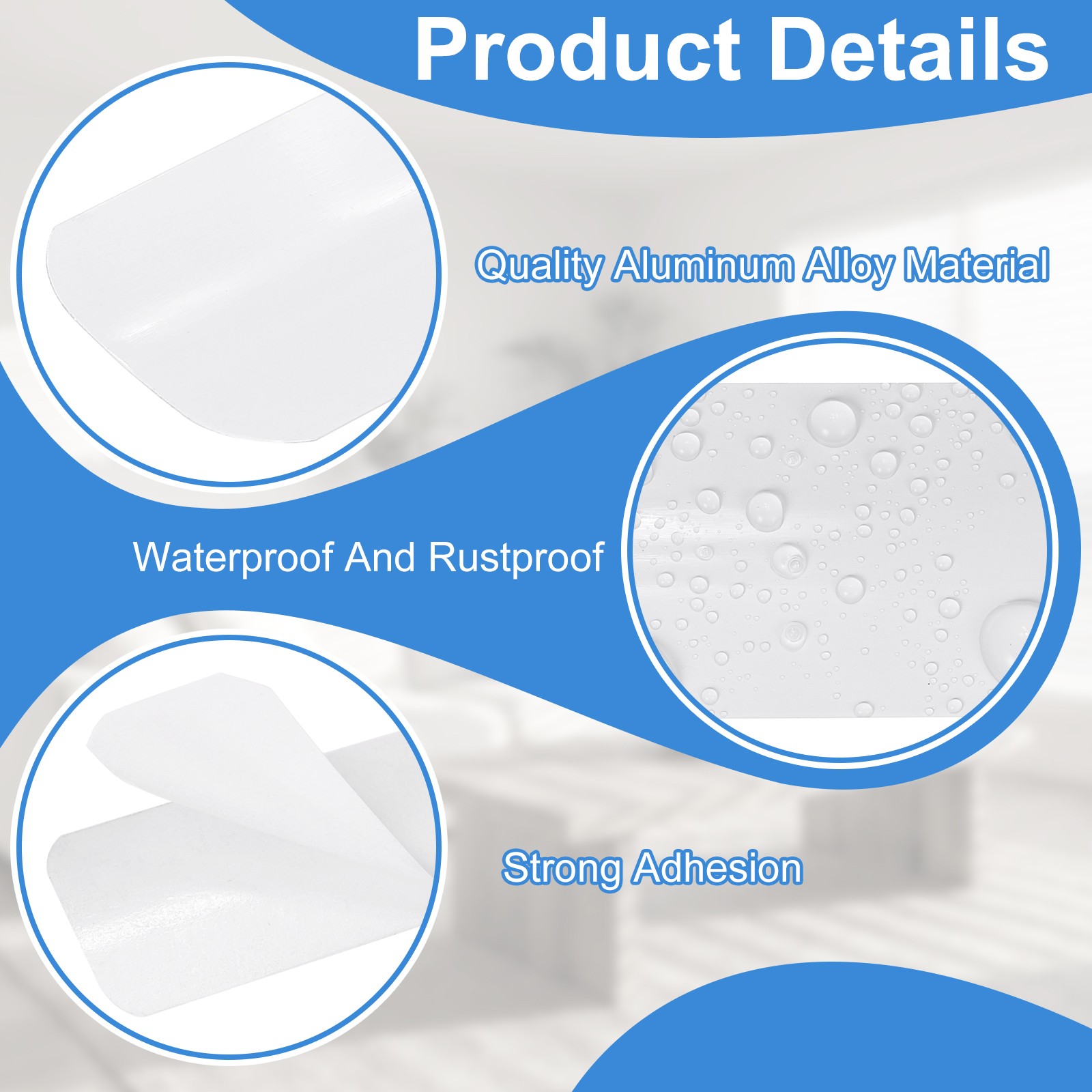 10Pcs 1″ W x 3″ l Self-Adhesive Mini Horizontal Blind Repair Tabs, White