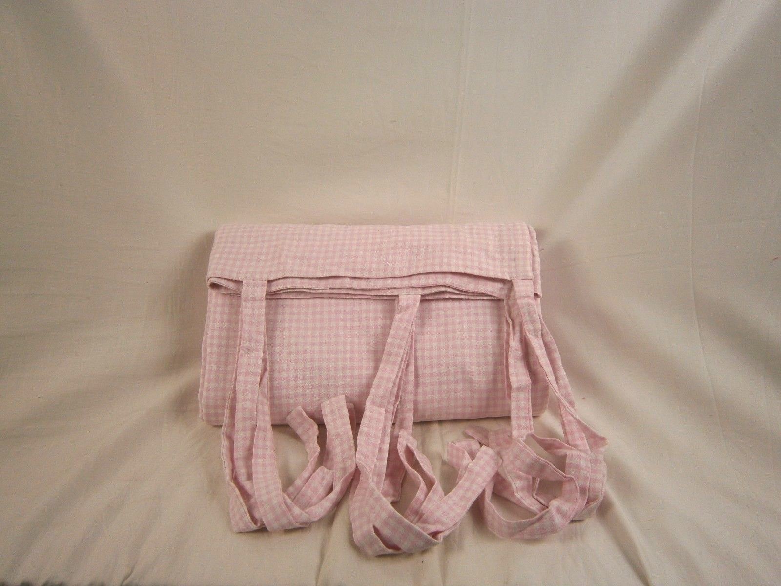 Company Store Kids Room Gingham Tie Top Panel 95×54″ Petal 779S 38046A