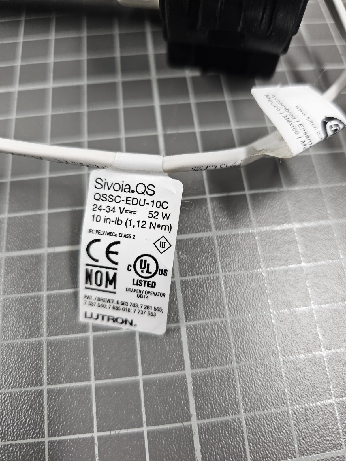 Lutron Sivoia QSSC-EDU-10C Drive Roller Shade Motor 52W 30 Day Warranty