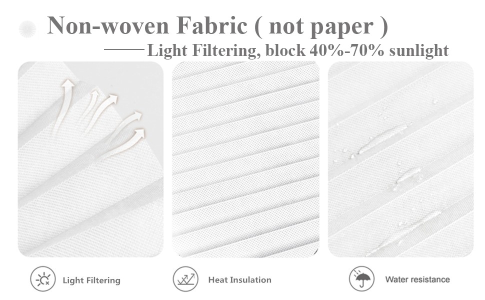 Window Blinds Cordless No Drill Cut to Size Clip On Stick On Self Adhesive