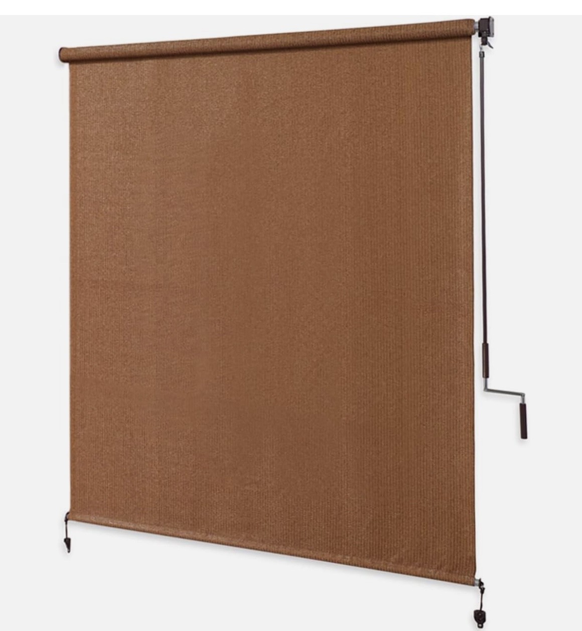 Coolaroo Exterior Roller Shade, Cordless Shade with 48W x 72H, Mocha -NEW!