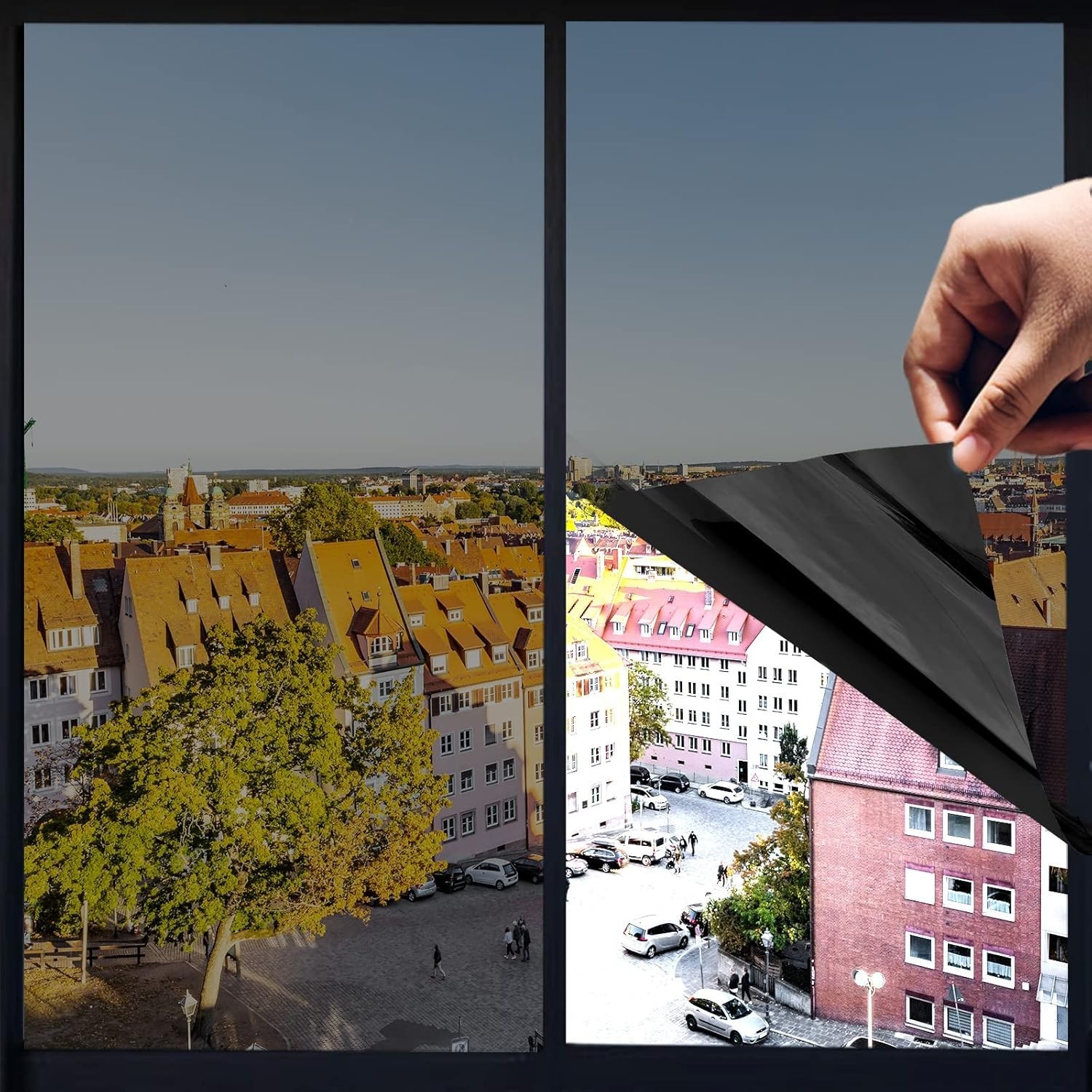 Cosmic Black Window Film, PET Material, Privacy Tint