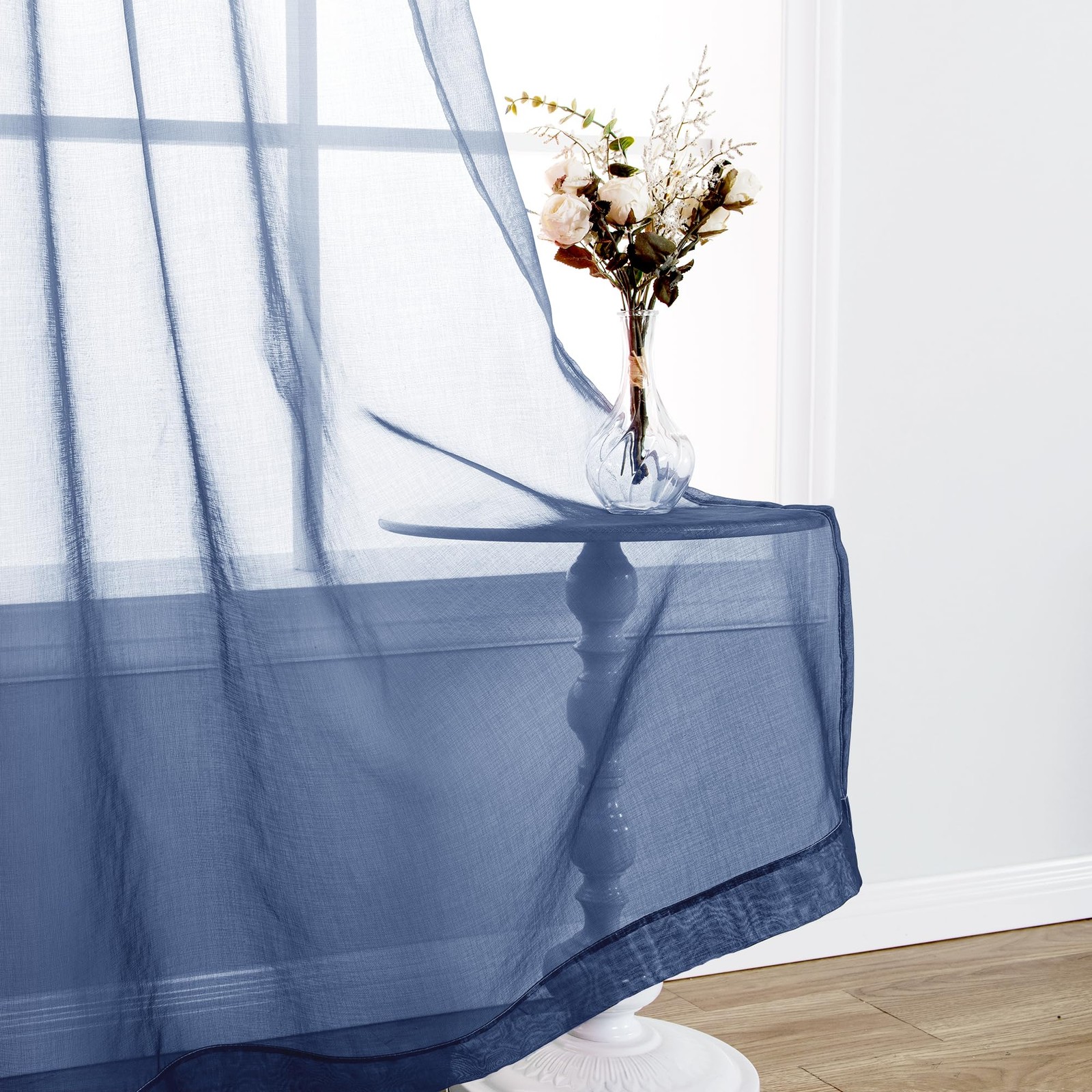 Dwcn Ombre – Gradient Semi Voile Grommet Top Drapes Bedroom And