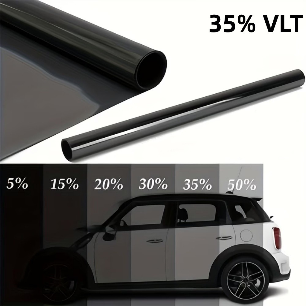 3 Rolls Car Window Film Glass Film, Privacy and Sun Protection, 35% VLT x 16ft