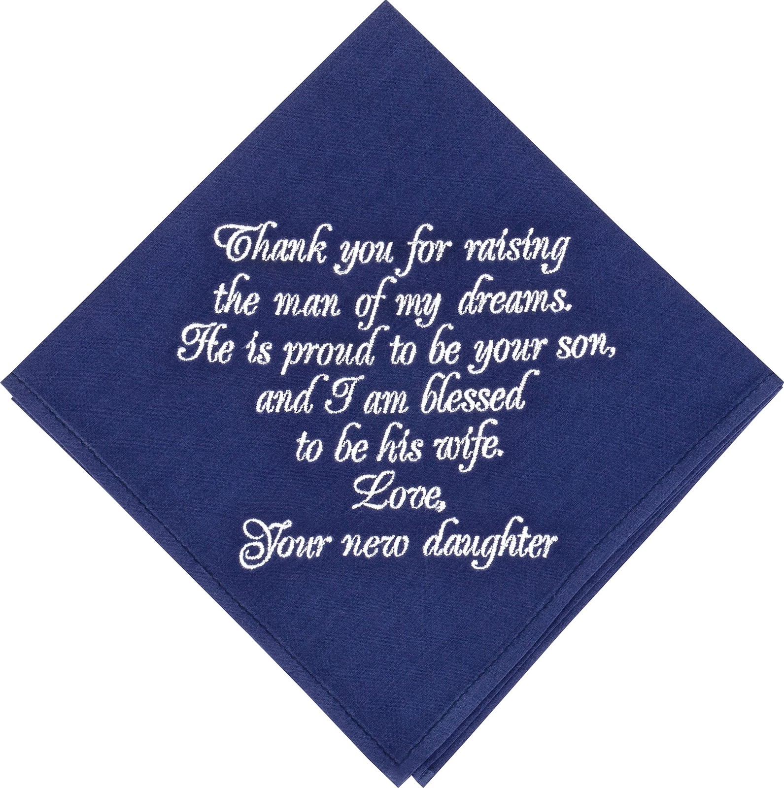 Father in Law Gifts from Daughter 12 inches x 12 inches, Navy Blue
