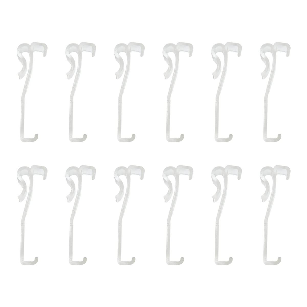2.5 Inch Valance Clips For Blinds Hidden Plastic 12 Pcs Clear Invisible Repair
