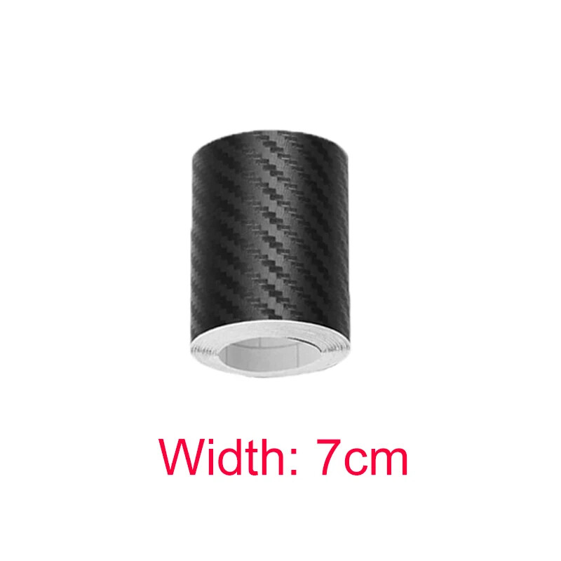 Anti Scratch Car Door Sill Protector Stickers Nano Carbon Fiber DIY Paste Strip