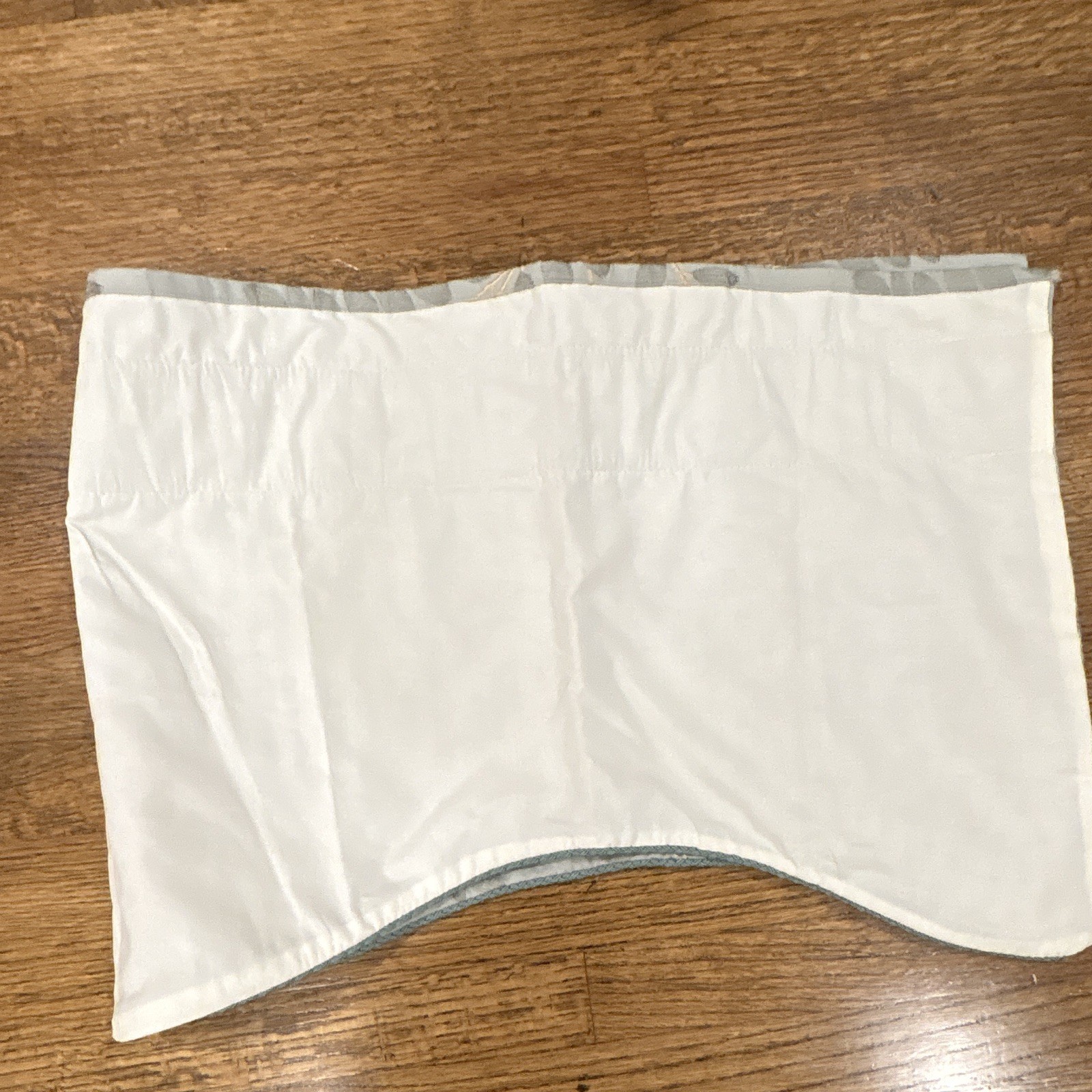 NEW Open Box, Rod-Pocket, Lined Single Valence, 50×17, Blue floral, Cotton Blend