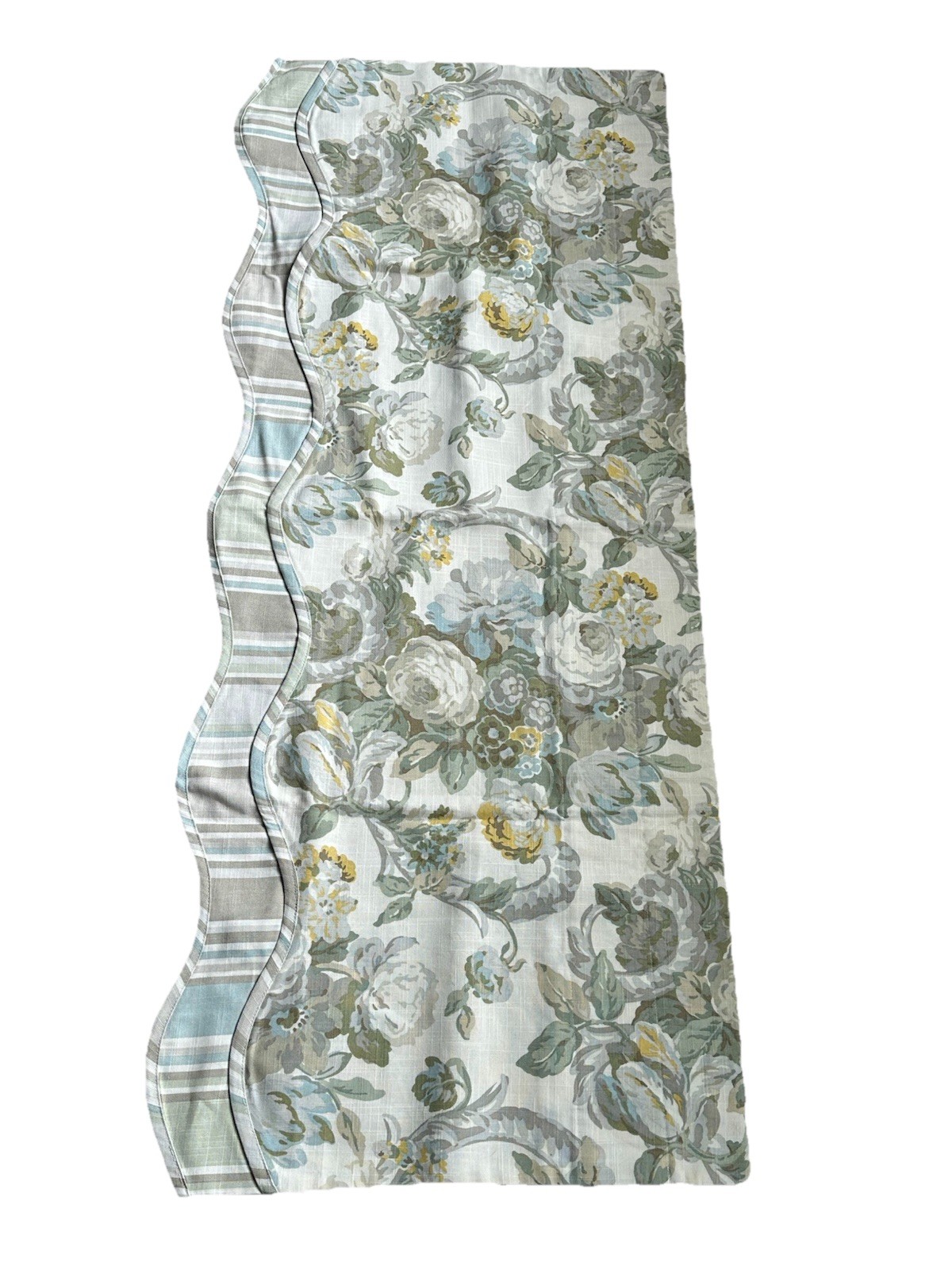 Waverly Home Classics Spring Bling Valance 52x18in Green Beige