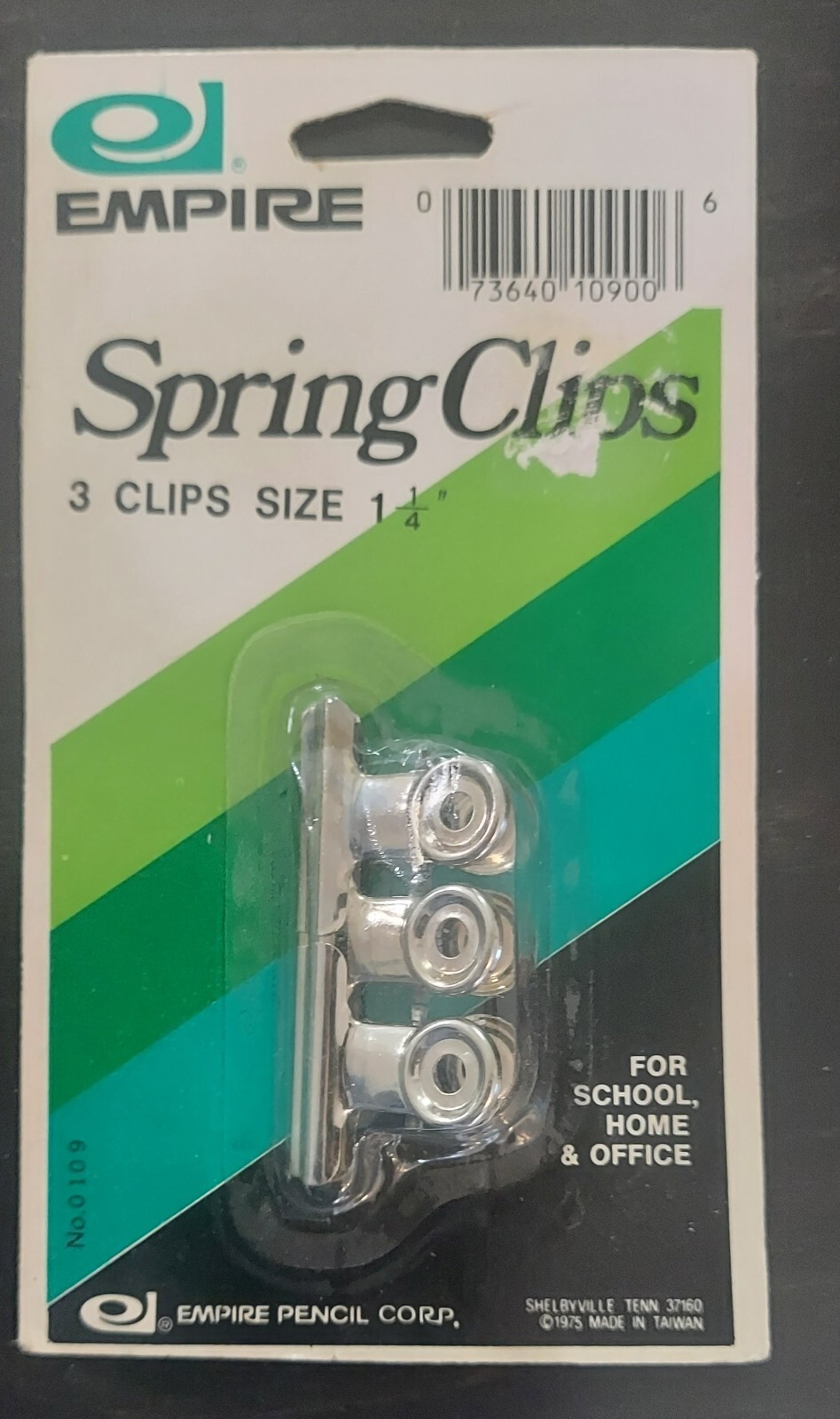Empire Spring Clips, 3 Clips Size 1 1/4