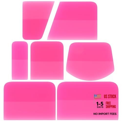 7 in 1 PPF Squeegee Kit, Anti-Scratch Rubber Soft TPU Squeegee, Small Tint