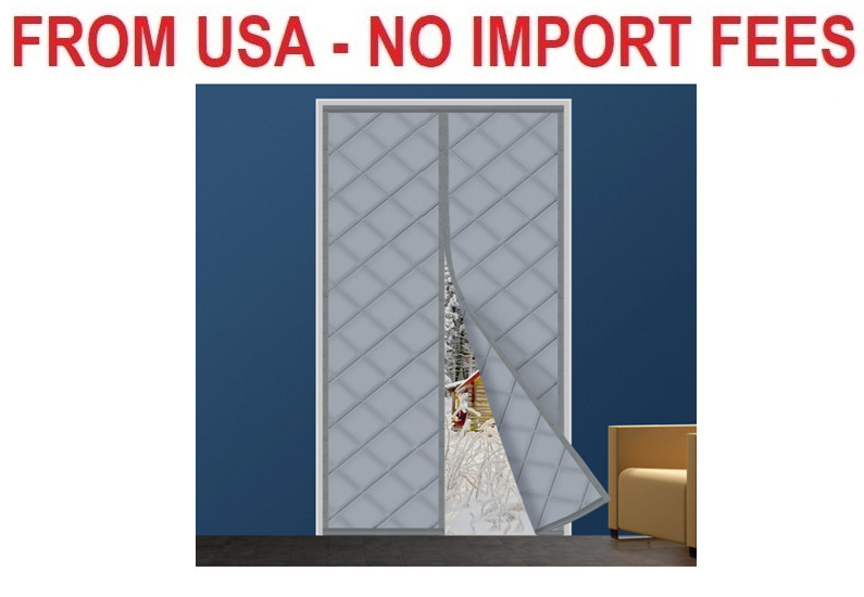 Magnetic Thermal Insulated Door Curtain, Various Sizes, Wind and Cold Proof, Pet