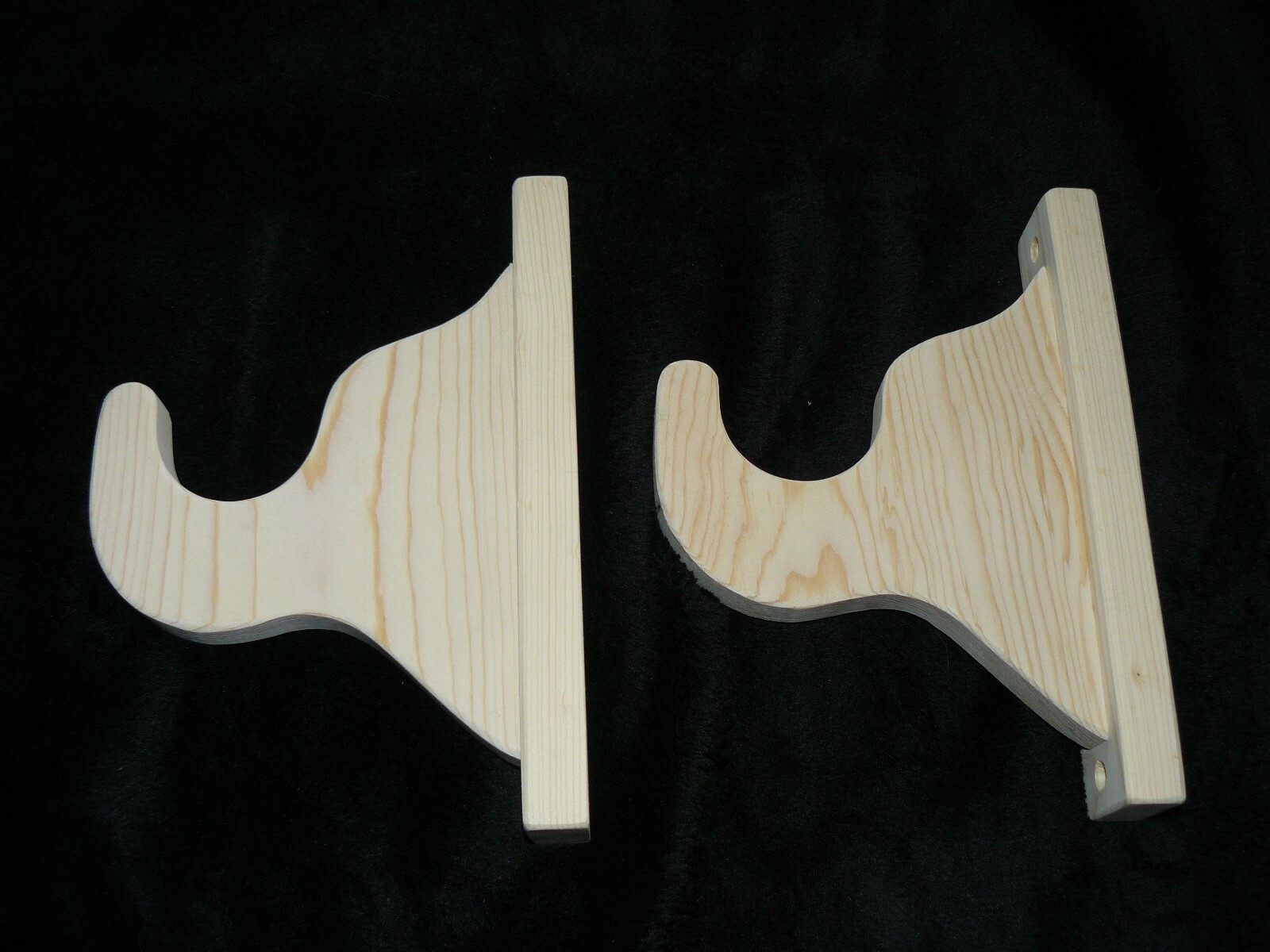 Fancy Wood Curtain Rod Brackets