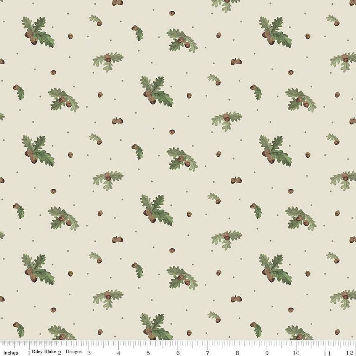 Handmade Valance or Curtain Panel Let’s Get Lost in the Woods Acorns and Leaves