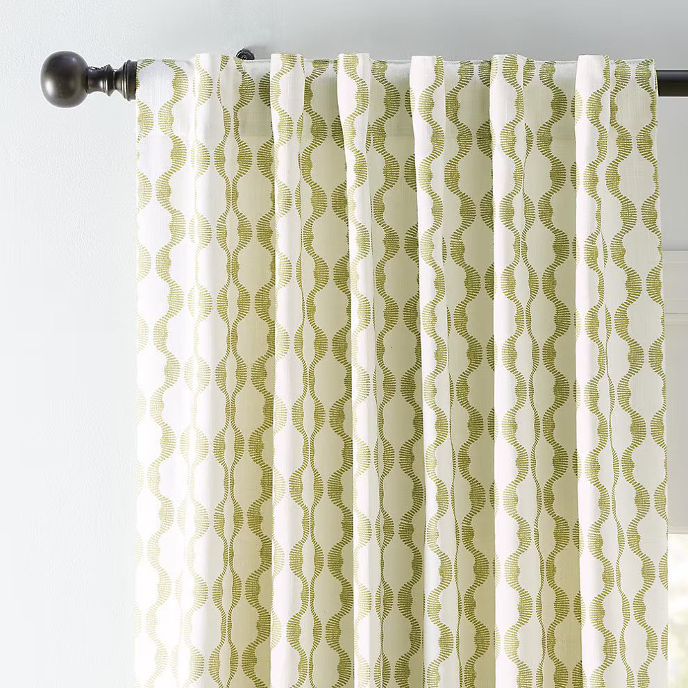 Ballard Designs Thea Wave Stripe Drapery Panel…